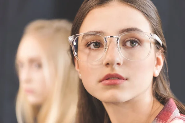 Pensive caucasian teenage girl — Stock Photo