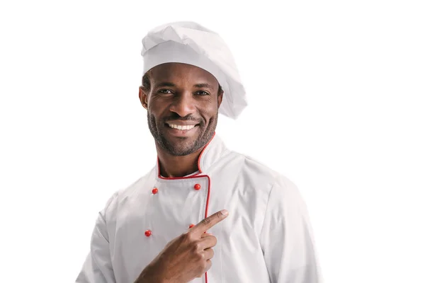 Schöner afrikanisch-amerikanischer Koch — Stockfoto
