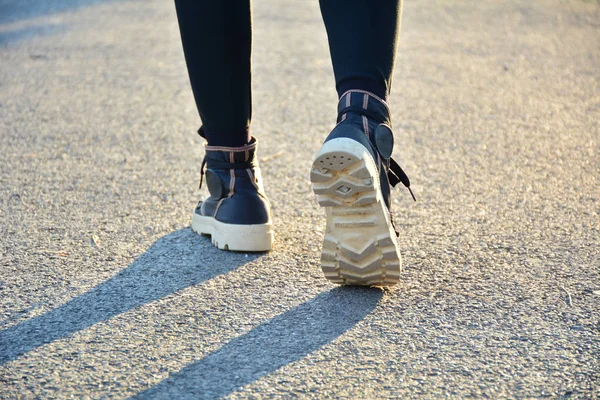 People walking at the morning for warm up body for jogging and e — Stock Photo, Image