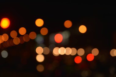 glitter bokeh ışıklar bokeh ile koyu arka plan defocused.