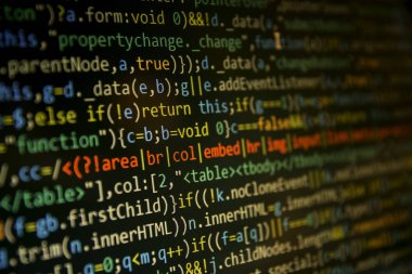 Programlama kod soyut ekran yazılım geliştirici. Bilgisayar