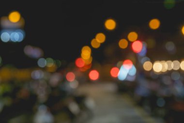 glitter bokeh ışıklar bokeh ile koyu arka plan defocused.