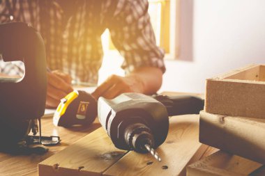 Mimar mühendis çalışma kavramı blueprint ve tablo araçları.