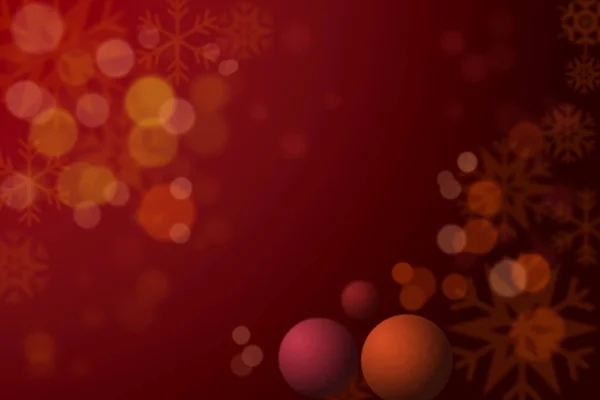 抽象与红色雪花圣诞节景背景. — 图库照片