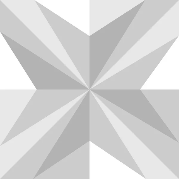 Vektor nahtloser geometrischer weißer und grauer Hintergrund dreieckiger Polygone. — Stockvektor