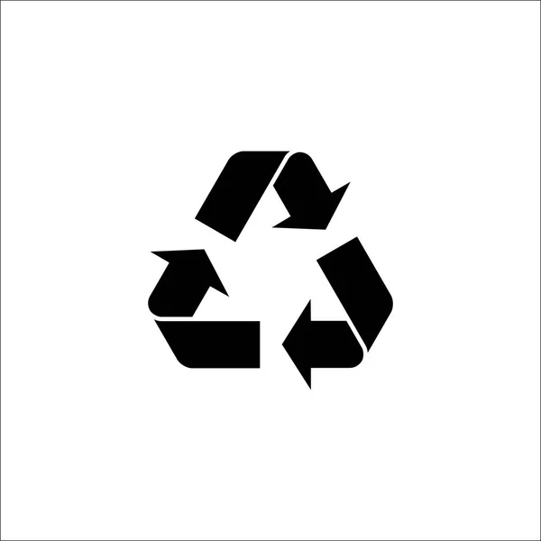 Reciclar signo aislado sobre fondo blanco. Reciclar símbolo icono . — Vector de stock