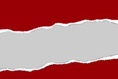 Yırtık kağıt taşıyıcısı. Kağıt yırtılmış..