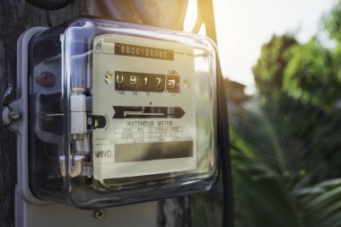 Güç kullanımını ölçme elektrik güç ölçer. Watt saat elektrik m