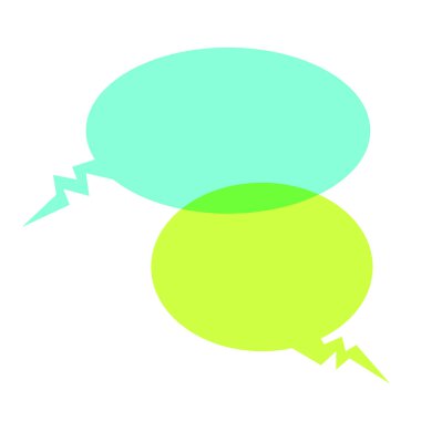 Konuşma baloncuklarının taşıyıcısı. Boş konuşma kabarcıkları