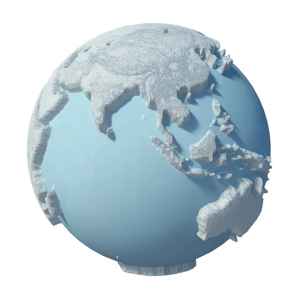 Wersja zimowa planeta 3d 01 4 — Zdjęcie stockowe