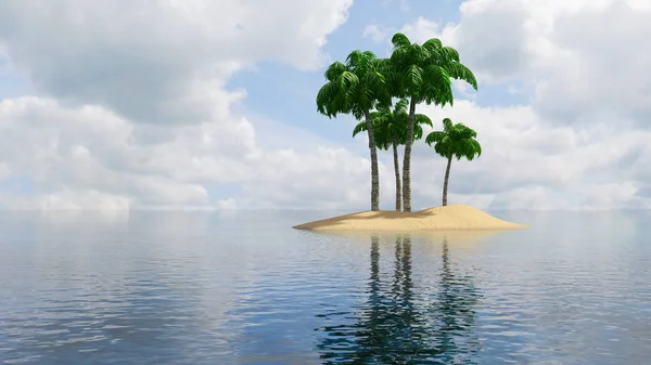 Tropical Islands 3D — Stock Photo, Image
