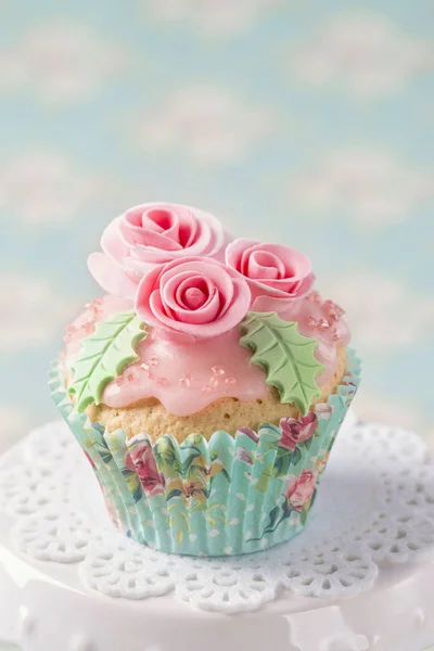 Pastel cupcake colorido — Fotografia de Stock
