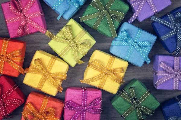 Cajas de regalo coloridas — Foto de Stock