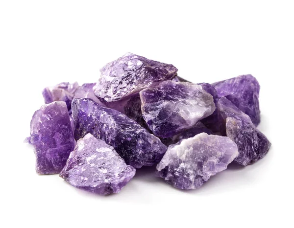 Raw amethyst isolated — Stock Photo, Image