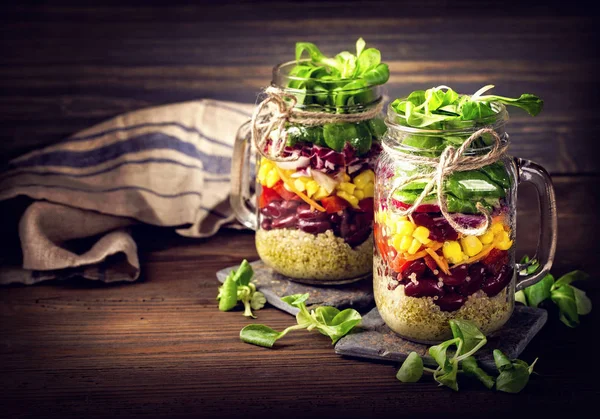 Homemade vegetable salad — Stock Photo, Image