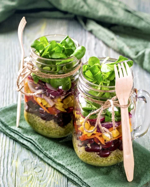 Homemade vegetable salad — Stock Photo, Image