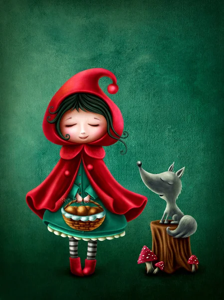 Little red riding hood — Stock Photo, Image