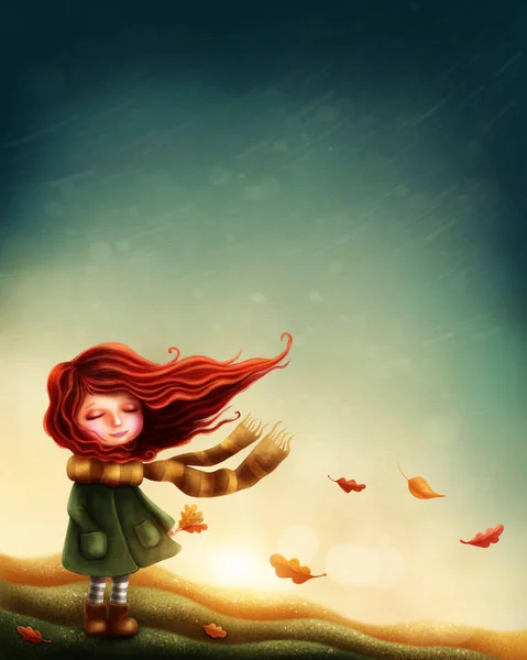 Little fairy girl — Stock Photo, Image