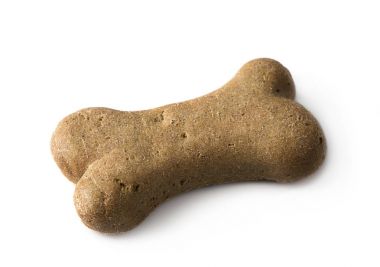Bone shaped dog biscuit clipart