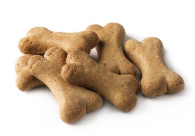 Bone shaped dog biscuit clipart
