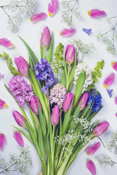 Pastel colored flowers — Stock Photo, Image