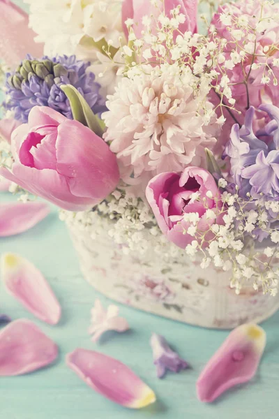 Pastel flores coloridas — Fotografia de Stock