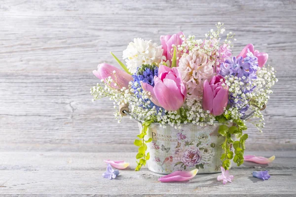 파스텔 색 꽃 — 스톡 사진
