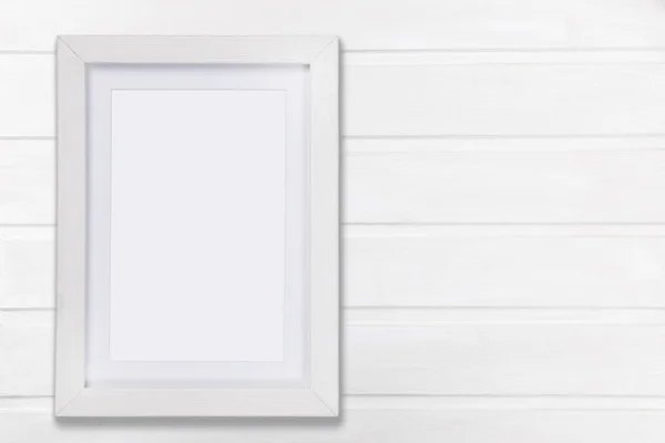 Branco mock up frame — Fotografia de Stock