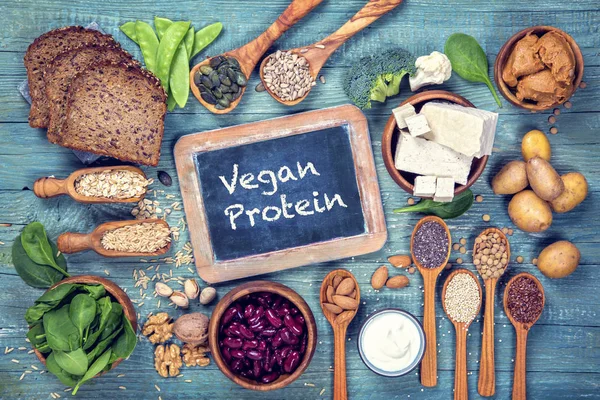 Vegane Proteinquellen — Stockfoto