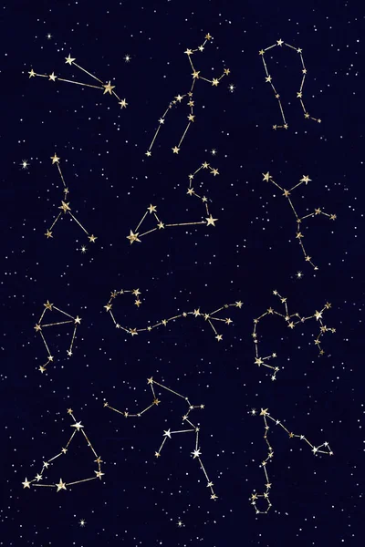 Карта звёзд неба — стоковое фото
