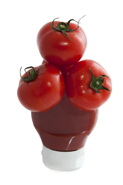 Био-томатный кетчуп — стоковое фото