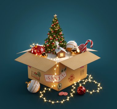 Açılan hediye kutusu 