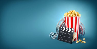 Olağandışı sinema kavramı 3d çizim
