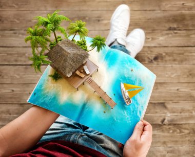 tropik adada bir dergi