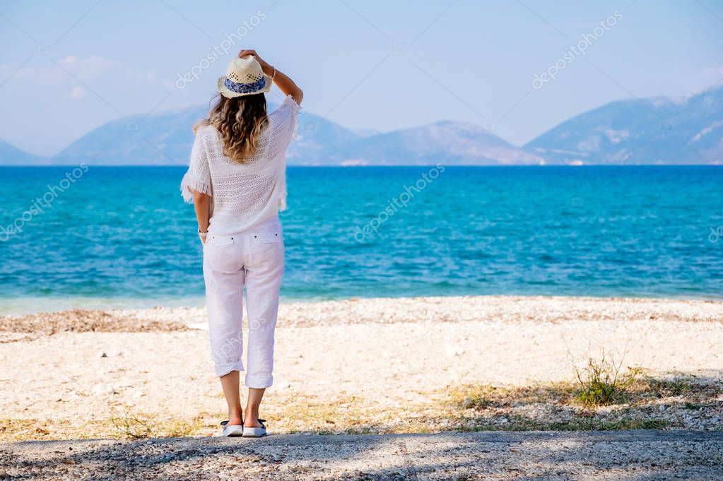 Beauty woman at the seaside