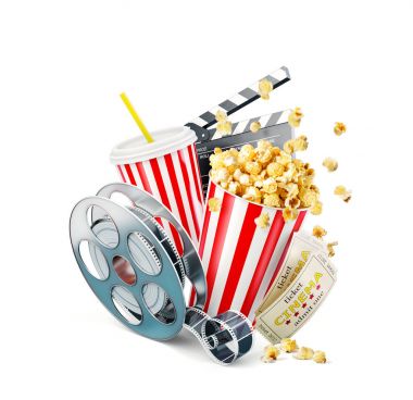 Olağandışı sinema kavramı 3d çizim