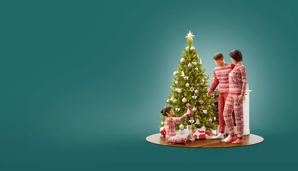Незвичайна різдвяна 3D ілюстрація — стокове фото