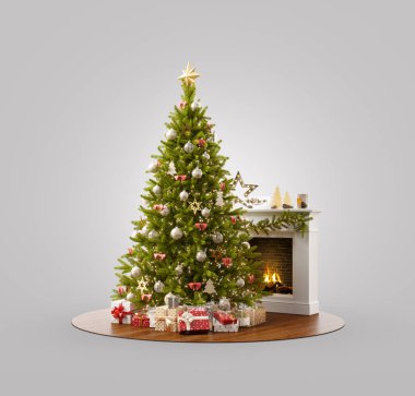 Alışılmadık Noel 3D illüstrasyon