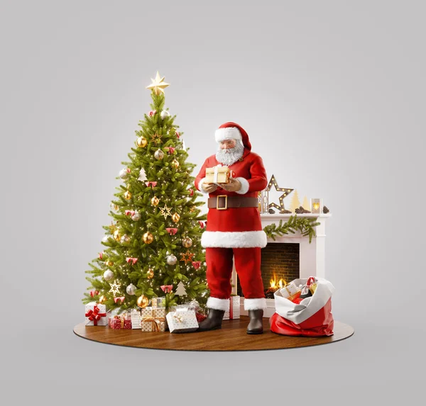 Ongebruikelijke kerst 3d illustratie — Stockfoto