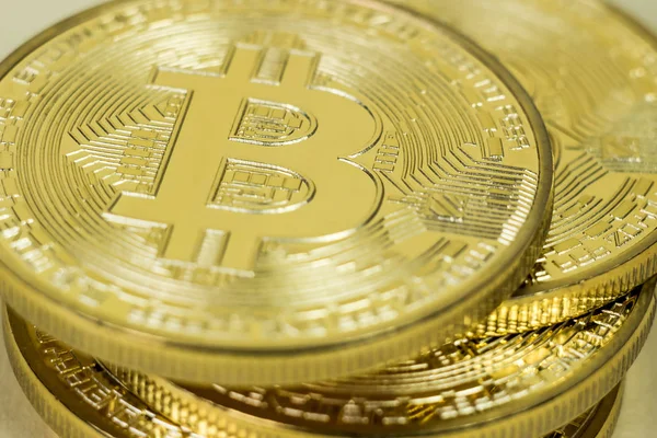 Foto der virtuellen Währung Bitcoin. — Stockfoto