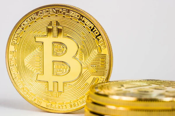 Foto der virtuellen Währung Bitcoin. — Stockfoto