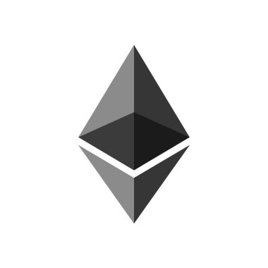 Ethereum. Cryptocurrency Ethereum logosunu görmeniz gerekir. Şifreleme modern para.