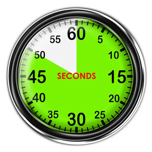 Εικονογράφηση μεταλλικό χρονόμετρο με διακόπτη, 50 δευτερόλεπτα. — Φωτογραφία Αρχείου