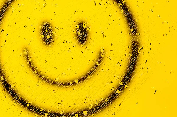 Smiley face. Yellow smile poster.