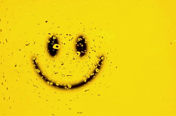 Smiley face. Yellow smile poster.