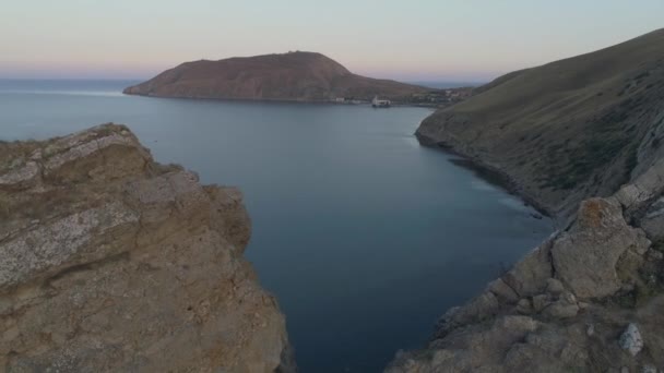 Vue aérienne des rochers en Crimée 