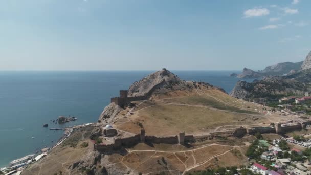 Vue Aérienne Forteresse Génoise Soudanaise Par Une Journée Ensoleillée 