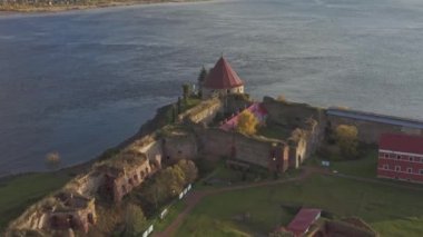 noteburg kalesi hava görüntüsü