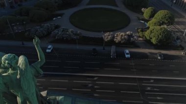 Saint-Petersburg şehir merkezinde hava görüntüsü