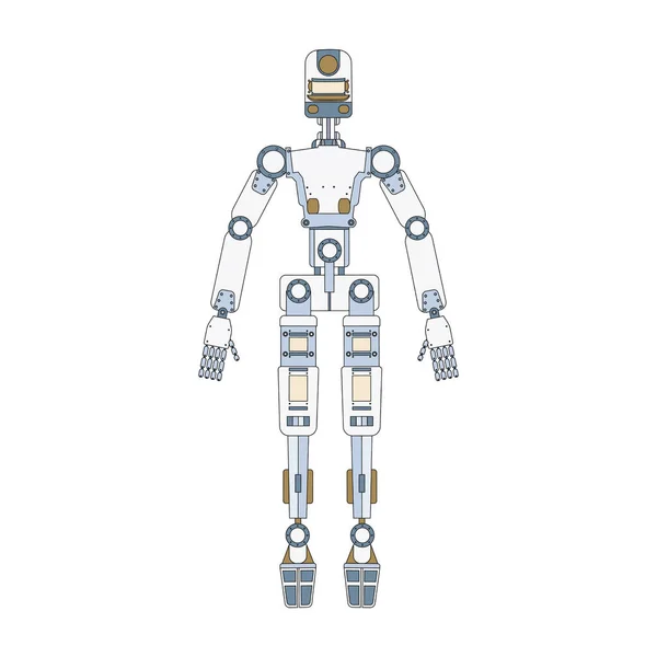 Ρομπότ Διαστημικό Διαστημόπλοιο Τεχνολογία Ρομπότ — Διανυσματικό Αρχείο
